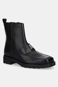 Kožené kotníkové boty Patrizia Pepe