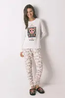 Bavlněné pyžamo women'secret dámské, bílá barva, bavlněné, 3132147