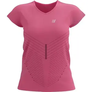 Compressport PERFORMANCE SS TSHIRT W Dámské běžecké triko, růžová, velikost