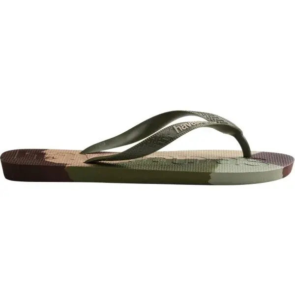 HAVAIANAS TOP LOGO MANIA COLORS II Unisex žabky, khaki, velikost 45/46