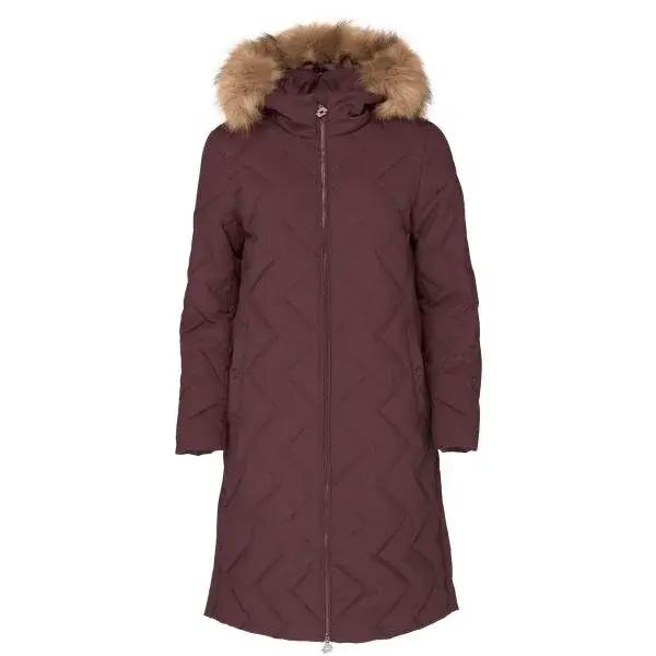 Lotto KAIA Dámský prošívaný kabát, vínová, velikost