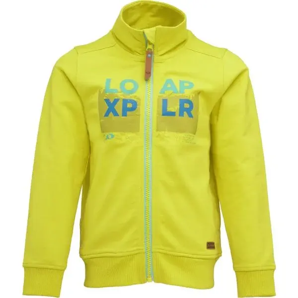 LOAP DOROT Chlapecká mikina, žlutá, velikost 134-140
