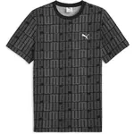 Puma ESSENTIALS LOGO LAB AOP TEE Pánské triko, černá, velikost