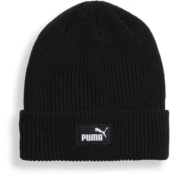 Puma ESSENTIALS HIGH CROWN BEANIE Zimni čepice, černá, velikost
