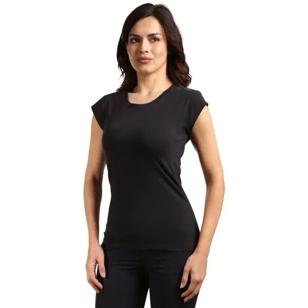 KILPI PROMO Dámské bavlněné tričko, černá, velikost