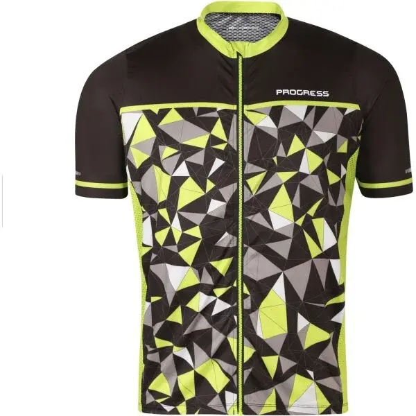 PROGRESS REPRESENT Pánský cyklistický dres, černá, velikost