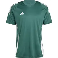 adidas TIRO24 JERSEY Fotbalový dres, tmavě zelená, velikost
