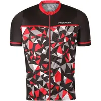 PROGRESS REPRESENT Pánský cyklistický dres, černá, velikost