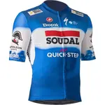 Castelli QUICK STEP COMPETIZIONE Pánský cyklistický dres, modrá, velikost