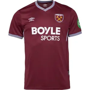 Umbro WEST HAM HOME SS SHIRT Pánský fotbalový dres, vínová, velikost