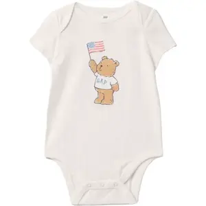 GAP LOGO Dětské body, bílá, velikost