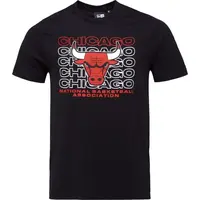 New Era CHICAGO BULLS NBA STACK WORDMARK Pánské triko, černá, velikost