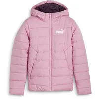 Puma ESSENTIALS HOODED PADDED JACKET Dívčí bunda, růžová, velikost