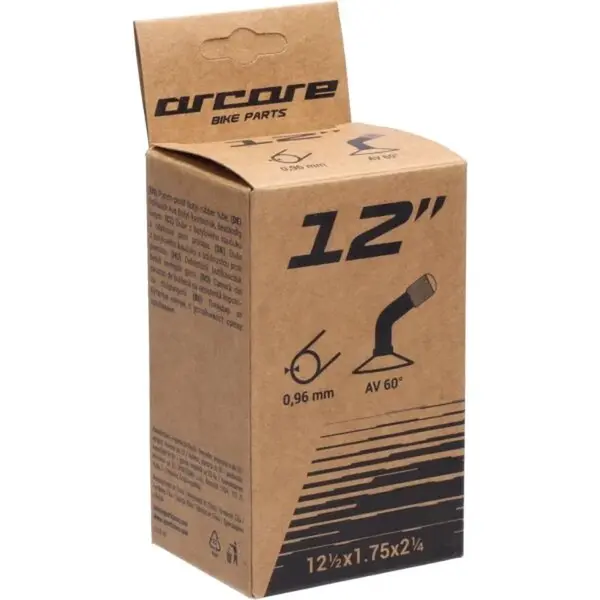 Arcore 12AV 1/2x1,75x2 1/4-60 Cyklistická duše, černá, velikost