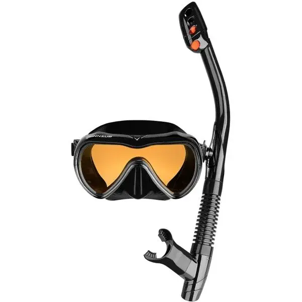 FINNSUB BRIGHT SET Potápěčský set, černá, velikost