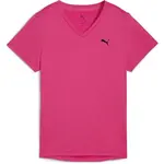Puma W TAD ESSENTIAL VNECK TEE Dámské sportovní triko, růžová, velikost