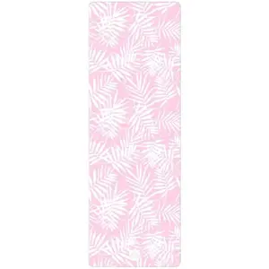 YOGGYS TRAVEL YOGA MAT 1 MM PINK TROPICAL Podložka na jógu cestovní, růžová, velikost