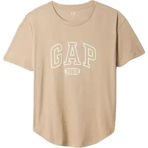 GAP FRCH SS ORGANIC VINTAGE Dámské tričko, béžová, velikost