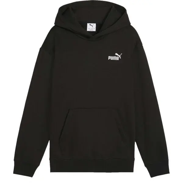 Puma ESSENTIALS SMALL NO. 1 LOGO RELAXED HOODIE  FL B Chlapecká mikina, černá, velikost