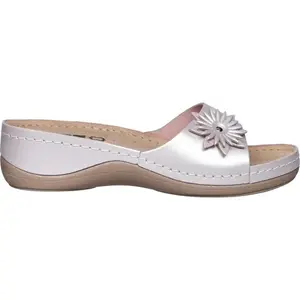 LEONS LOTUS Dámské pantofle, stříbrná, velikost