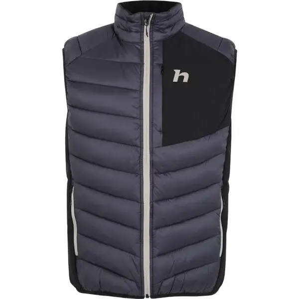 Hannah STOWE II Pánská zateplená vesta, tmavě šedá, velikost