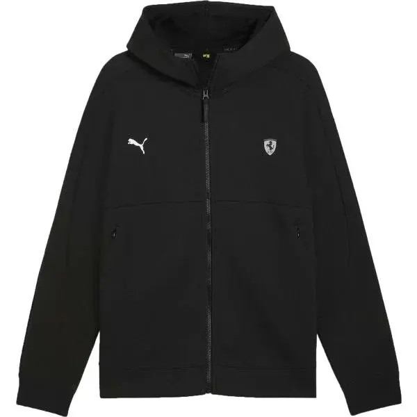 Puma FERRARI STYLE SWEAT JACKET Pánská mikina, černá, velikost