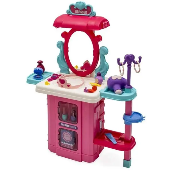 BABY MIX KOSMETICKÝ KUFŘÍK Dětský kosmetický kufřík, růžová, velikost