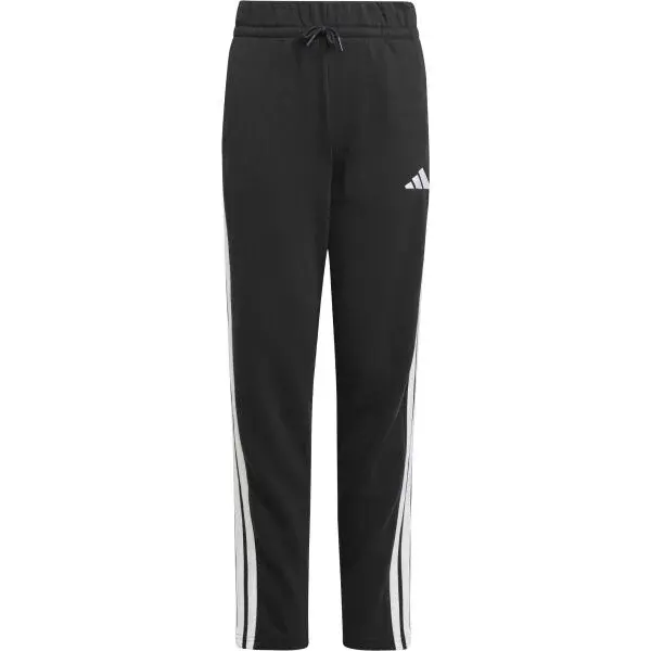 adidas ESSENTIALS 3-STRIPES FLEECE PANTS Juniorské tepláky, čierna, veľkosť