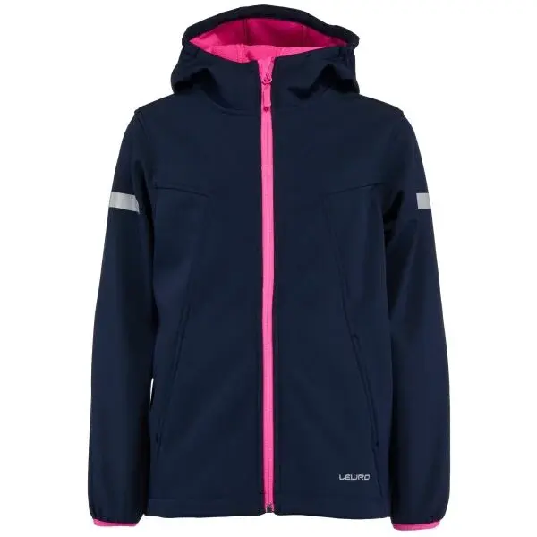 Lewro TAMO Dětská softshellová bunda, tmavě modrá, velikost 164-170