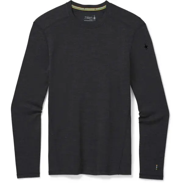 Smartwool M CLASSIC THERMAL MERINO BL CREW BOXED Pánske tričko, tmavo sivá, veľkosť