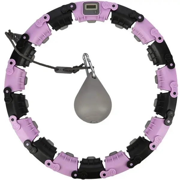 HMS FH03 Masážna hula hop obruč so závažím a počítadlom, čierna, veľkosť