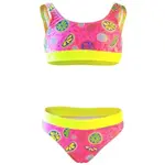 AXONE LEMONS Dívčí dvoudílné plavky, růžová, velikost