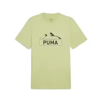 Puma OPEN ROAD MOUTING GRAPHIC TEE Pánské triko, světle zelená, velikost