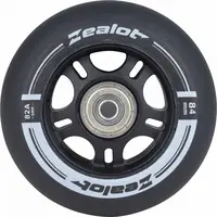 Zealot 84-82A WHEELS + BEARINGS 4PCS Sada in-line koleček s ložisky, černá, velikost