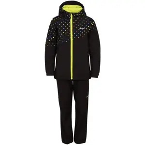 Lewro WISDOM Dětský softshellový set, černá, velikost 116-122