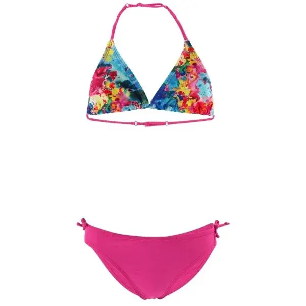 AQUOS CARMELA Dívčí dvoudílné plavky, růžová, velikost 164-170