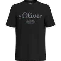s.Oliver RLBS T-SHIRT SS NOOS Pánské tričko, černá, velikost XXXL