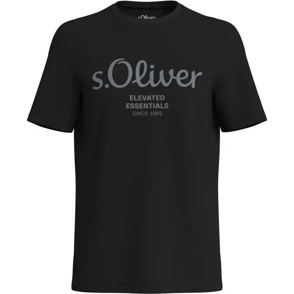 s.Oliver RLBS T-SHIRT SS NOOS Pánské tričko, černá, velikost XXXL