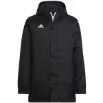 adidas ENTRADA 22 STADIUM JACKET Juniorská fotbalová bunda, černá, velikost