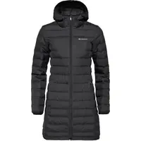Columbia LAKE 22 II DOWN LONG HOODED JACKET Dámská zimní bunda, černá, velikost