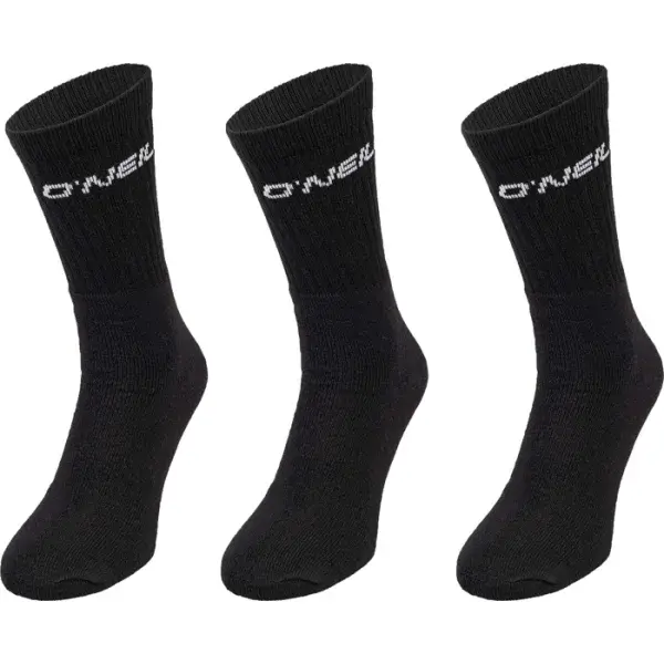 O'Neill SPORTSOCK 3P Unisex ponožky, černá, velikost 39-42