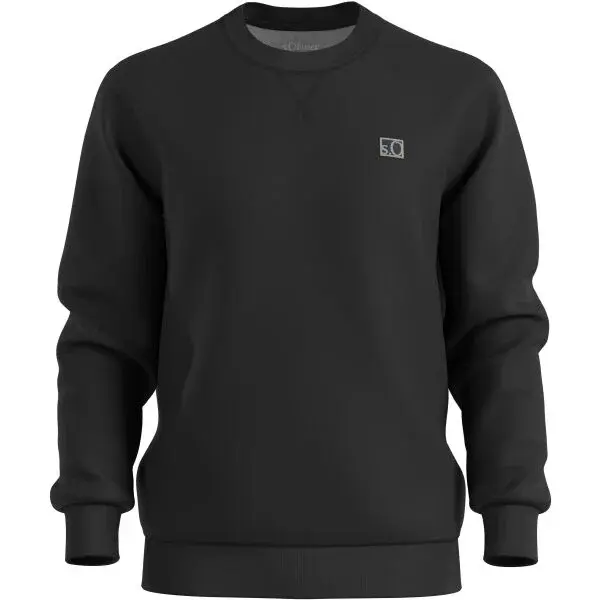 s.Oliver SWEATSHIRT Pánská mikina, černá, velikost 4XL