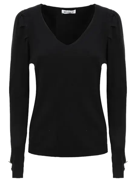 Influencer Sveter  čierna
