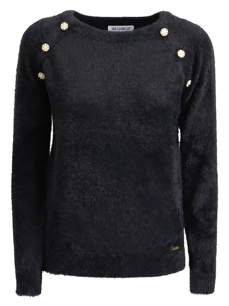 Influencer Sveter  čierna