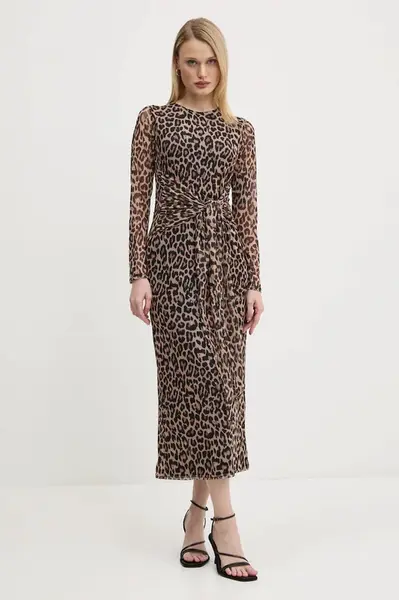 Šaty Never Fully Dressed Hannie béžová barva, maxi, NFDDR1927