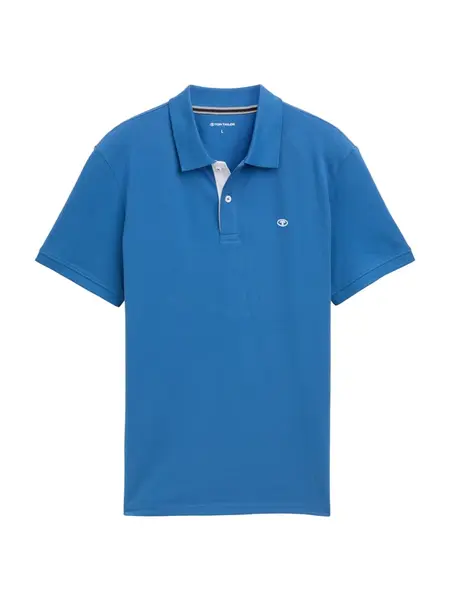 TOM TAILOR Tričko  kráľovská modrá / biela