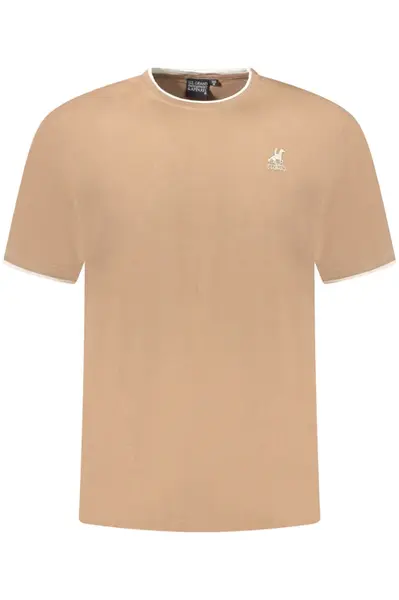 Pánské hnědé triko s krátkým rukávem