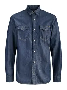 JACK & JONES Košeľa  modrá denim