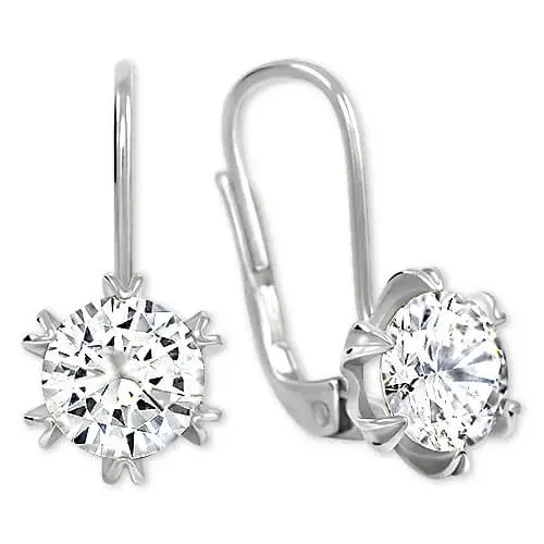 Soliter Třpytivé náušnice s krystalem 436 001 00407 04