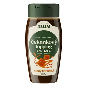 4SLIM Čekankový topping slaný karamel 330 g